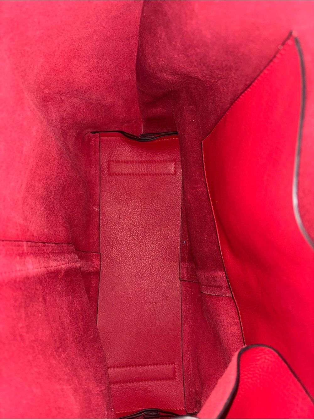 All Saints Soft Red Leather Tote - Picture 6 of 6